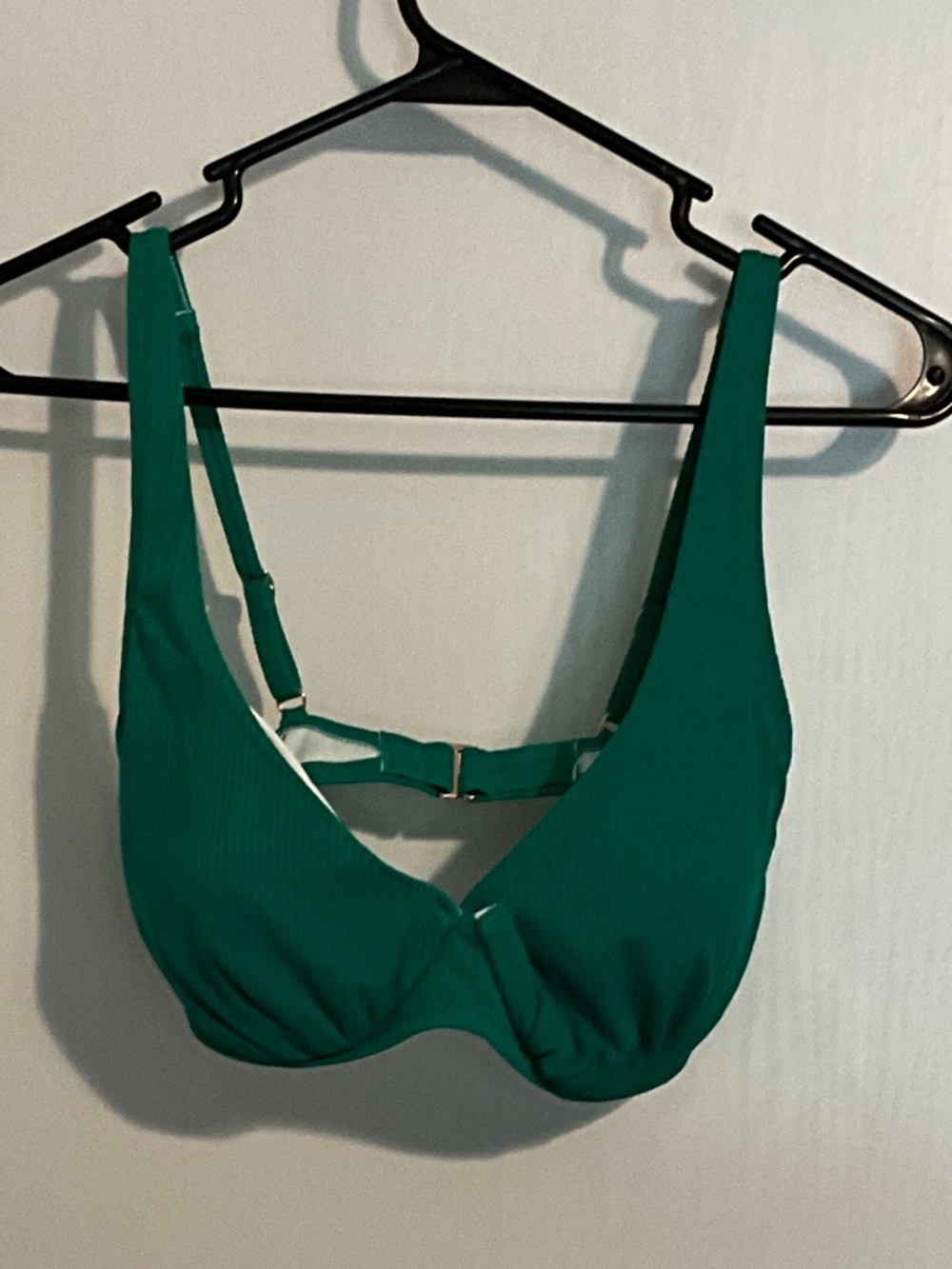 Shade & Shore Emerald Green Underwire Bikini Top and Bottoms